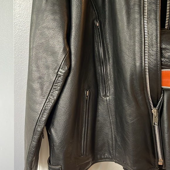 Men’s Leather Mororcycle Jacket - Picture 4 of 6